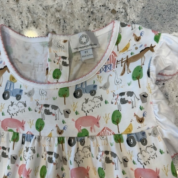 The Proper Peony Yoke Farm Dress Size 8 - Picture 6 of 7